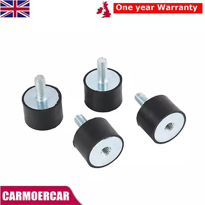 Buy M8 Male Female Anti Vibration Rubber Mount Car Bobbin Isolator Damper 4Pcs • 7.88£