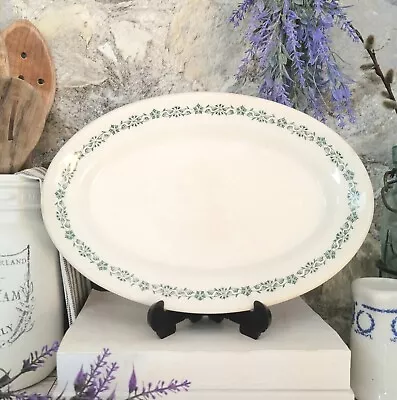 Buy Vtg JOHN MADDOCK Hotel Ware 9.5  Serving Side Dish Green Floral Adamant Trianon  • 13.97£