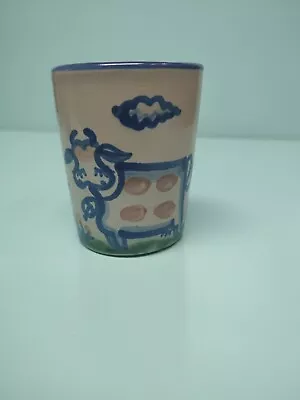 Buy RARE M A Hadley Pottery COW Mint Julep Cup Mug 3 3/4” Tall  The End  EXC • 18.63£