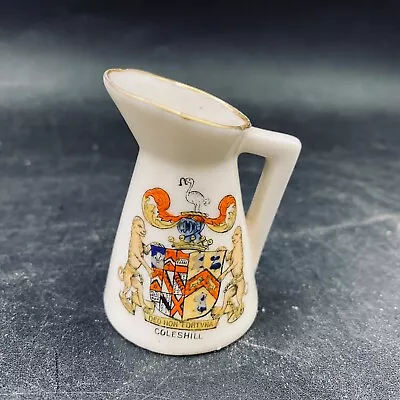 Buy COLHILL CRESTED CHINA C.1920 Warwickshire 2.5  ARCADIAN English Porcelain • 12.57£