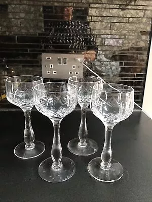 Buy STUART Crystal - GLENGARRY Cut - Hock Wine Glass / Glasses - 6 6/8” • 20£