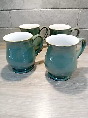 Buy Denby Regency Green 4 X Lovely Large Vintage Craftsman Mugs Tea Coffee • 21£