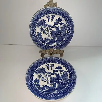 Buy 5-Blue Willow Japan 6.5  Plates Vintage • 18.64£