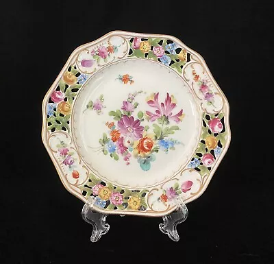 Buy Dresden Carl Thieme Reticulated  Empress  Bread/Dessert Plate 6 1/4 Inches • 14.91£