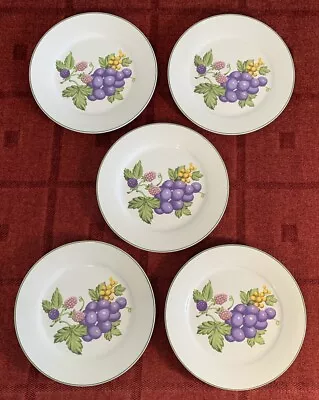 Buy 5 Royal Norfolk Fruit Patterned Side Plates App 19cm • 7£