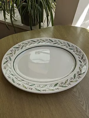 Buy Vintage Royal Doulton Almond Willow Large Oval Serving Platter 15 1/4  X 12 1/4  • 8.95£