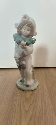 Buy Nao By Lladro Spain: Porcelain Figurine   Clown With Bird IN Hand   - 1989 • 20.99£