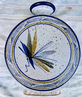 Buy Andrew Hague Studio Pottery Vase Floral Foliage Arts &Crafts  Border Vintage 70s • 146£