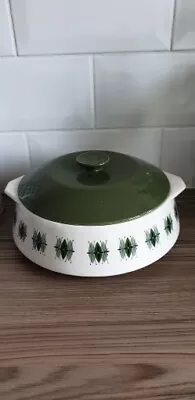 Buy Lord Nelson Pottery Tobermory 1960s Serving Lidded Casserole Dish  Olive Green • 9£