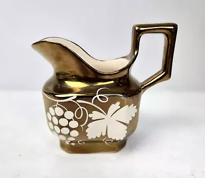 Buy Vintage Gray's Pottery Creamer Gold Luster Grape And Vine England Hand Painted • 25.66£