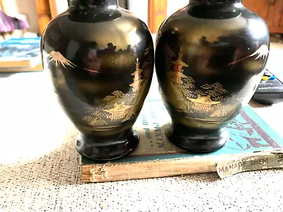 Buy Satsuma Mount Fuji Vases Signed • 10£