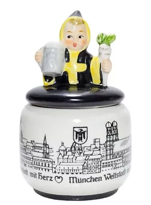 Buy GOEBEL HUMMEL W. Germany Figural Porcelain Covered Condiment Sugar Bowl TMK4 • 51.87£