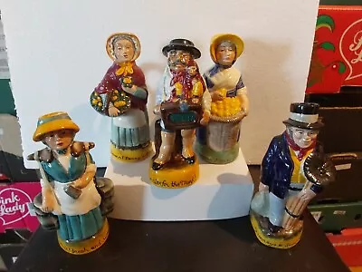 Buy Franklin Porcelain  Cries Of London Toby Jugs New  X5 • 30£