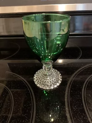 Buy Anchor Hocking Forest Green Bubble Boopie 5.5” Water Goblet 9oz. Vintage • 9.31£