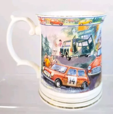 Buy Morris Austin Mini 'History Of Travel' Fine Bone China Mug By James Sadler • 12.99£