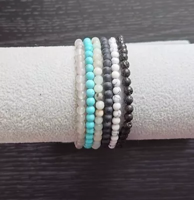 Buy Healing Crystal Gemstone Natural Stone Handmade Bracelets 4mm Beaded Jewelry • 1.65£