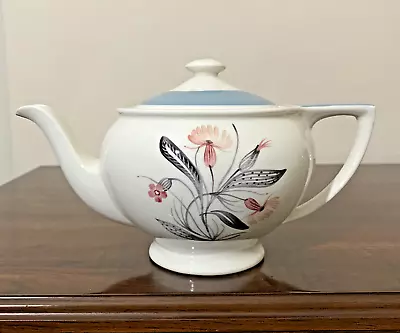 Buy Susie Cooper Teapot Pink Campion 1950s Hand Painted Signed Rex Shape 2394 • 20£