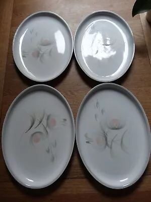 Buy 4 Rare Collectable Vintage Denby Whisper Oval Steak Plates 12.75  Great Cond • 21.99£