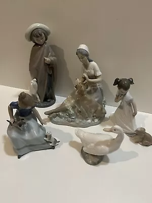 Buy Job Lot Of 5 Nao By Lladro Porcelain Mix Figurines, All In Perfect Condition • 72£