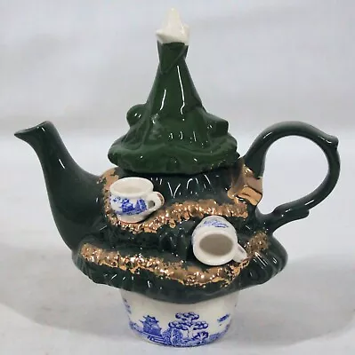 Buy Rare! Vintage 1998 Paul Cardew Christamas Tree 1 Cup Teapot 5 1/8  Tall New • 83.86£