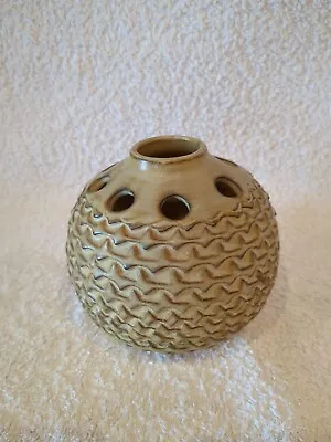 Buy Vintage Iden Pottery Brown Posy Vase Made In Rye Sussex England • 19.99£