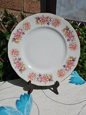 Buy Vintage Colclough Wayside Honeysuckle Floral Band Dinner Plate 10½   • 8£