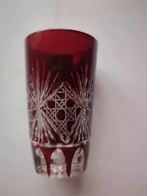 Buy Red Bohemian Glass Cordial X 2 • 4£