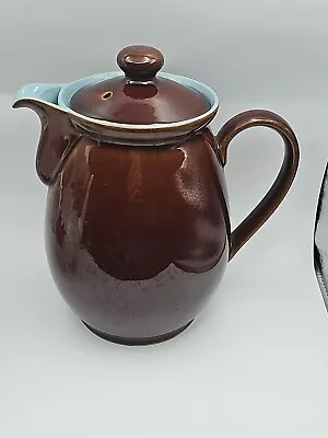 Buy Vintage Denby Stoneware 2.5 Pint  Homestead Brown  Coffee Pot Hot Water Jug • 18£