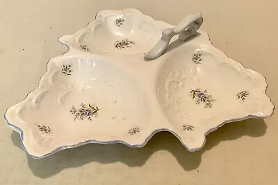 Buy Queens Rosina China Vintage Trefoil Serving Dish Purple Floral Design 27cmx27cm • 2.99£