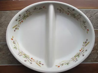 Buy Marks And Spencer Harvest Oval Dish With Divider Oven To Tableware Vgc • 9.99£