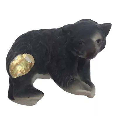 Buy Vintage Bone China Miniature Black 2” Bear Animal Figurine Made In JAPAN • 8.99£