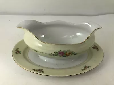 Buy TRANSOR WARE Sauce Bowl  Attached Underplate Japan Floral Vintage • 14.83£