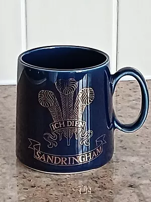 Buy Holkham Pottery Blue Sandringham Mug Prince Of Wales Feathers Coffee/Tea Mug  • 15.95£