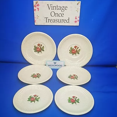 Buy Wedgwood MOSS ROSE Creamware * 6x Replacement SAUCERS In THREE SIZES (2 Of Each) • 8£