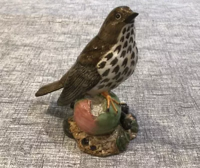 Buy R.J. Mack Song Thrush Bird - No. 4 - 12cms High - Gloss • 30£