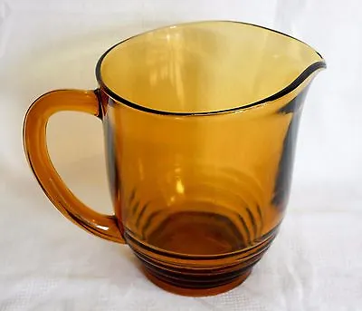 Buy Vintage Retro Amber Glass Jug • 6.99£