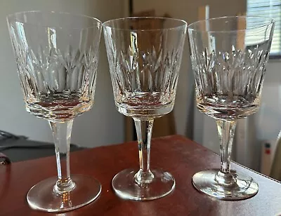 Buy 3 Wine Ashmont By ROYAL DOULTON Crystal 6 1/4  Clear, Fans, Thumbprints • 31.44£