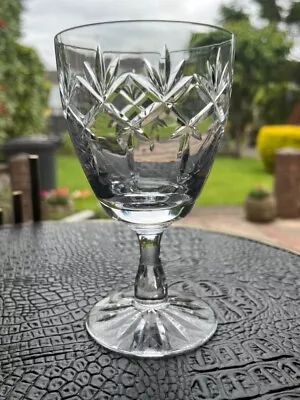 Buy Vintage Royal Doulton Crystal Wine Glass Prince Charles Pattern • 18£