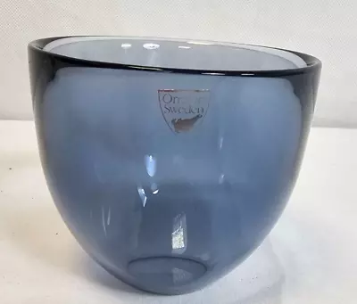Buy ORREFORS Pastillo Mini Glass Bowl Steel Blue - Lena Bergström Sweden 3 X 3.5 In • 9.99£