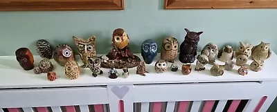 Buy Amazing Collection Of Antique Vintage Owl Figures Various Maker Retro - 199.99p  • 199.99£