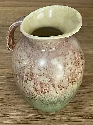 Buy Antique Art Deco Sylvac Jug 1796 Ceramic Vase Pitcher Green Marbled • 8£