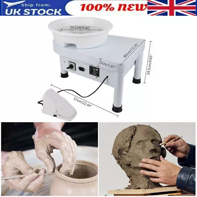 Buy 25cm Electric Ceramic Making Machine DIY Pottery Wheel Potter Clay Mould Craft • 140.89£