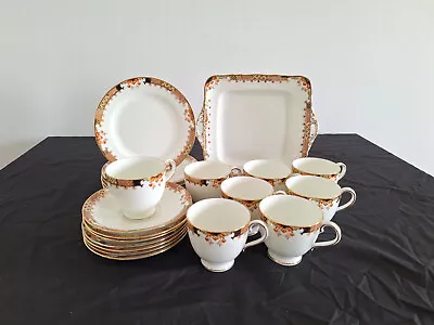 Buy Fenton China Set Of  1 Cake Plate 8 Tea Cups 7 Saucers & 6 Tea Cake Plates • 18.75£