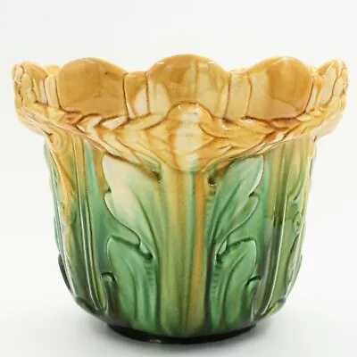 Buy Antique Ault Majolica Planter Jardinière Christopher Dresser Style, England • 180£