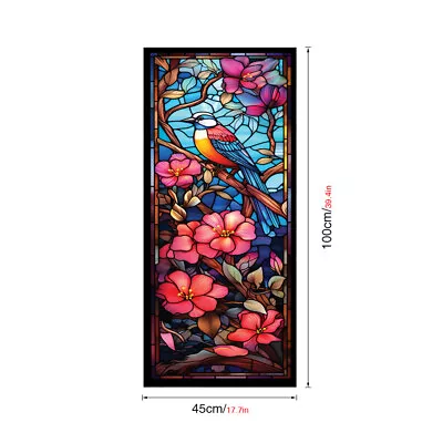 Buy Frosted Window Film Privacy Static Cling Stained Glass Film Decor Window Sticker • 8.89£