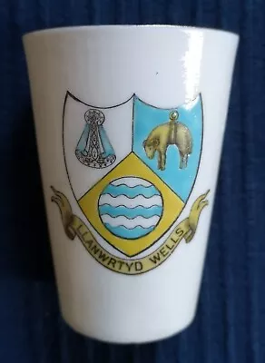 Buy W. H. Goss Crested Ware Small Ceramic Beaker With Llanwrtyd Wells Crest • 7£