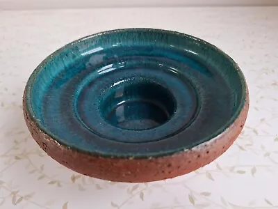 Buy Rare Vintage Lannem Keramikk Norway Ceramic Studio Pottery Bowl Candle Holder • 45£