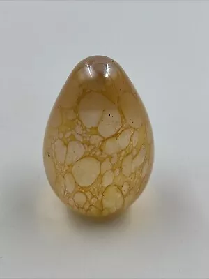 Buy John Ditchfield Golden Glass Egg Paperweight Art • 64.30£