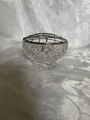 Buy Rose Bowl Crystal Cut Glass Pinwheel Design • 10.95£