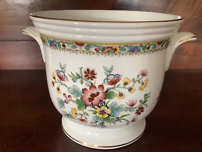 Buy Coalport Ming Rose Footed Planter Plant Pot Jardiniere 2 Handles. • 10£